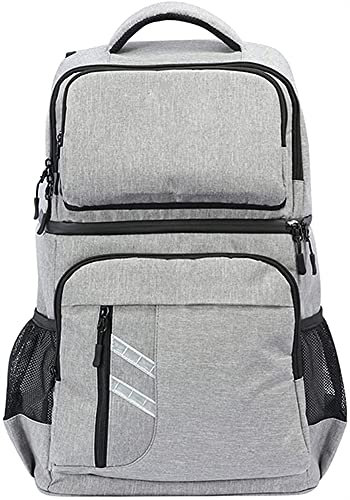 Picknicktasche, Reisetasche, 30 l, isolierter Picknick-Rucksack, Thermo-Bierkühltaschen, Kühlschrank for Damen und Kinder, Thermotasche, Weinkühltasche mit 2 Fächern, isoliert (Farbe: Schwarz) ( Color