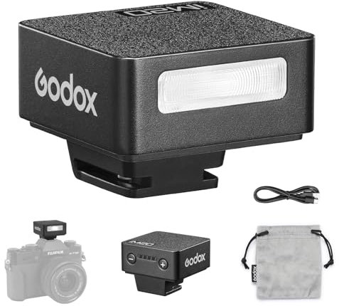 Godox iM20 Mini Camera Flash Speedlite - 470 mAh/Type-c Charge/440 Full-Power Flashes/3s Recycle Times/5 Power Levels/Manual,Camera Flash for Sony zve10/Sony zv1/Sony a7iii/Ricoh gr3/Fujifilm f1 etc.