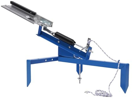 Lanceur manuel pour pigeons d'argile avec angle réglable et support de pied, idéal pour les sports de plein air et l'entraînement dans les aires de jeux, les terrains et les parcs