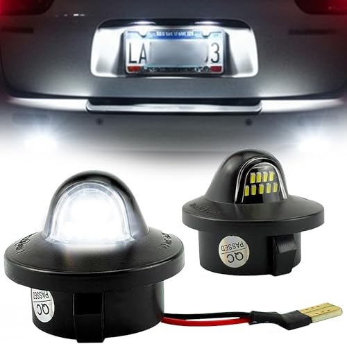 OTnhaee LED License Plate Lights for Ford F150 F250 F350 Super Duty Ranger Explorer Bronco Expedition, 6000K Bright White, Plug & Play (2PCS)