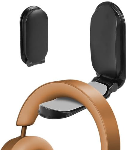 AXFEE Multi-function Headphone Stand, Headphone Stand Holder, Stick-On Mount Universal with Adhesive Pad, Adjustable Gaming Headset Hanger Under Desk