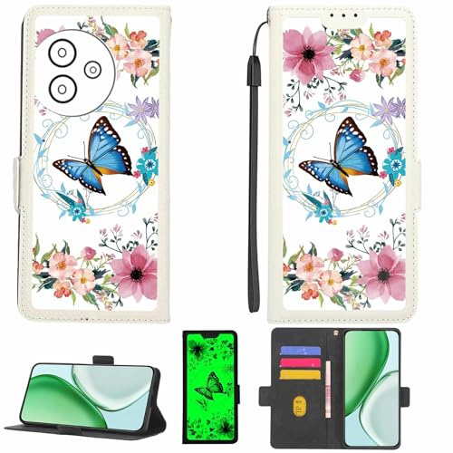 Kinetijy fodral kompatibelt med Cricket Sn333C fodral mobiltelefonfodral [Med 9H hårdhet HD skyddsfolie] [RFID-blockering][mörk ljuseffekt] LPT-LHD