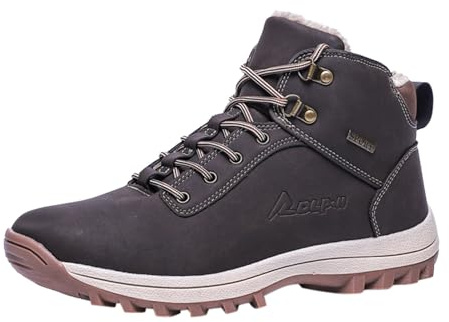 Bottes Hiver Femme Chaudes Doublure Fourrure Douce Bottes Hiver avec Doublure Fourrure Douce, Chaussures Chaudes pour Neige, Froid et Quotidien