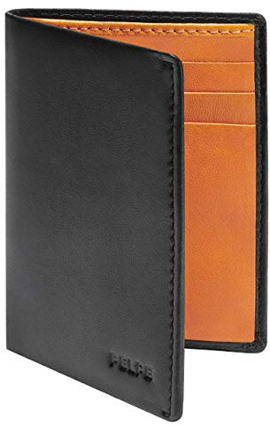 Carteras Tarjetero Cuero para Hombre, 100% Piel (8 Ranuras), Billetera Pequeña