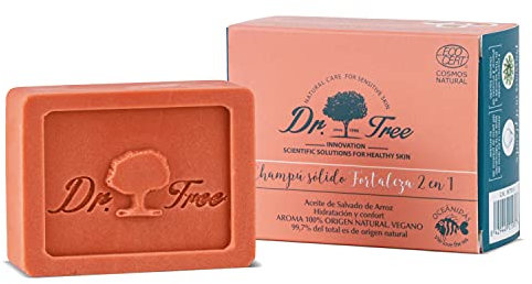 Dr. Tree Bio Festes Shampoo + Kräftigende Spülung Reinigt, Spendet Feuchtigkeit und Energie Feines und Kraftloses Haar 99% Ecocert Natürliche Inhaltsstoffe Bis zu 120 Anwendungen 75 g