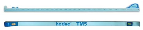 hedue® Regla telescópica de medición TM5 – barra telescópica extensible para medir dimensiones interiores, 110-500 cm