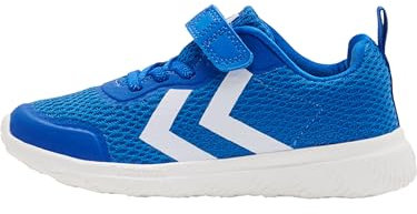 hummel Baskets Actus avec Fermeture Velcro - Taille Enfant, Lapis Blue Saffron Unsponsored 213 602 2901, 35 EU