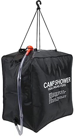 Onewer 40L Wassersack Energiebeheizt,Solarduschtasche für Camping, 40L Solarduschtasche Wassertasche Energiebeheizt Baden Solarbeheizte Outdoor-Campingdusche