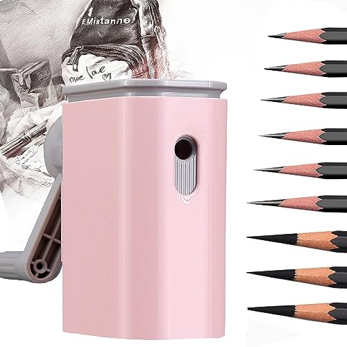 Taille Crayon Professionnel, pointe réglable, 7 marches ajustables, Portable pour Les Enfants étudiants Artiste Designer Au Bureau De L'école Taille Crayon crayons