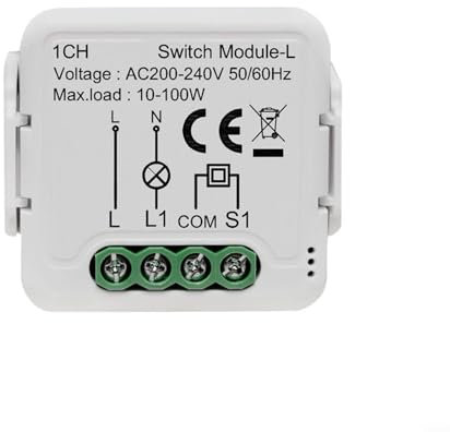 HOHOVYVY Smart Dimmer Switch for Tuya for ZigBee for Smart Light Switch Module No Neutral Conductor Required (A)