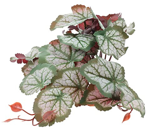 PartyKindom Plante Artificielle pour Terrarium Réaliste Résine Décor De Paysage Caché pour Reptiles Tortues Et Amphibiens Embellissement Naturel pour Terrarium Et Aquarium