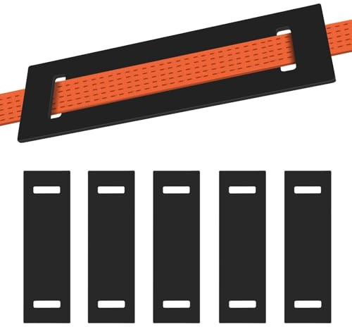 6 protectores de goma para los bordes, correas de seguridad de carga
