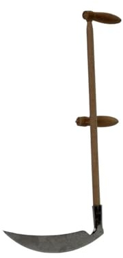ZICOM Krippenzubehör Miniaturzubehör Miniatur Sense 12cm aus Holz Natur und Metall Unikat, Modellbau Puppenhaus