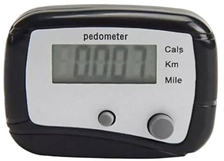 Pedometro per camminare, pedometro per camminare, display LCD digitale a poca distanza di miglia/km pedometro, contapassi con clip per fitness, esercizi, viaggi