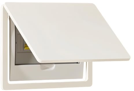 tapa contador luz,Tapa Decorativa para Cuadro eléctrico Caja de distribución Contador Flip Oculta, Cuadro para Tapar Electrico, Decorativa Distribución (B, 35 * 45 (capacidad para 40 * 30))