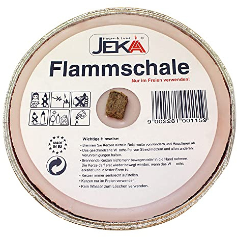 OLShop AG 5er Pack Partylichter/Flammschale Assiette Andreas Licht je ca. 160 x 25 mm Partykerze rund Tischkerze