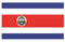 Stormflag Costa Rica Flagge(90cmx150cm) Polyester Pongee 90g mit Ösen mit Doppelnadel genäht.