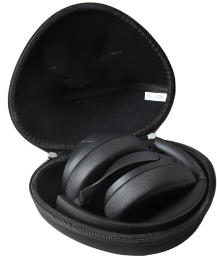 Hermitshell Étui de transport rigide pour casque antibruit hybride TOZO HT2 (Noir)