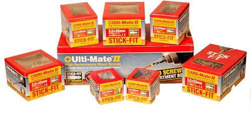Ulti-Mate Woodscrews 1400pcs Assortment Pack