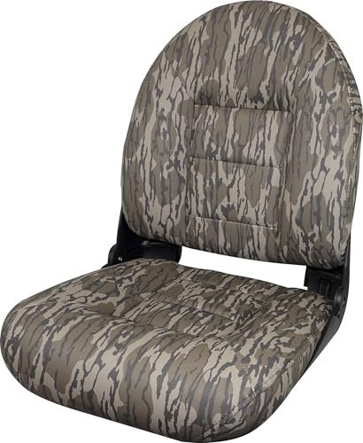 Tempress Navistyle High Back Folding Boat Seat (Mossy Oak Bottomlands)