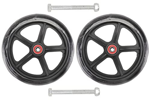 Holibanna 2pièces Lot De Roues Avant Solides Pour Fauteuil Manuel Résistantes à L’usure Et Silencieuses Remplacement Fiable Pour Seniors Et Patients