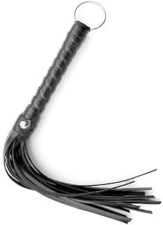 Hopzab 30cm Black Whip Crop Equestrian Riding Crops,Faux Leather Tassel Whips for Equestrian Show Practice Cosplay