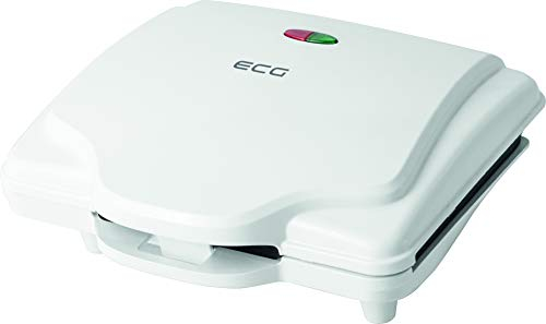 ECG S 1370 Waffel Waffeleisen, 2 quadratische Waffeln, Backplatten mit Antihaftbeschichtung, 700 W