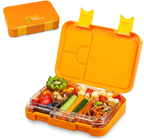 schmatzfatz Pranzo Box Bambino, Contenitore per il pranzo Bento Colorato, Scatola per il pranzo per bambini, Senza BPA, Contenitore per il pranzo impermeabile e lavabile in lavastoviglie, pranzo e