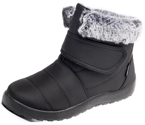 Women Snow Boots Winter Boots For Women Ladies Warm Shoes Fur Lined Winter Warm Snow Boots For Women Waterproof Anti-Slip Ankle Snow Boots Lightweight Outdoor