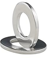 Fajoeda - Rondelle piatte, 50 pezzi, M8, in acciaio inox A2, V2A, 304, per viti, dadi, asta filettata, M8 x 16 mm x 1,5 mm