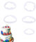 5PCS Cloud Cookie Cake Cutter Cloud Shape Mold Cake Decoration,Plastic Fondant Cutter,Baking Accessory Embossing Tool,for Baking Room Coffee Shop Birthday Wedding Children DIY Cookwar