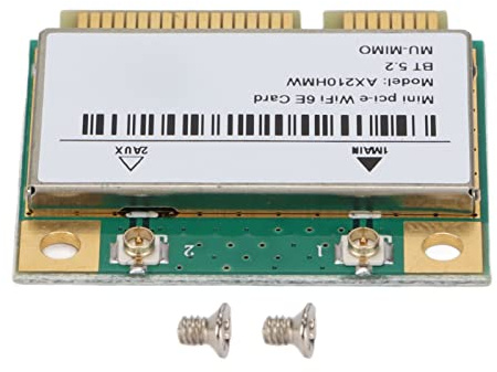 Cryfokt Drahtlose Karte Hocheffizienter Übertragungsnetzwerkadapter für Computerzubehör, 6-GHz-PCIE-Schnittstelle Drahtlose Netzwerkkarte für Gaming-Enthusiasten