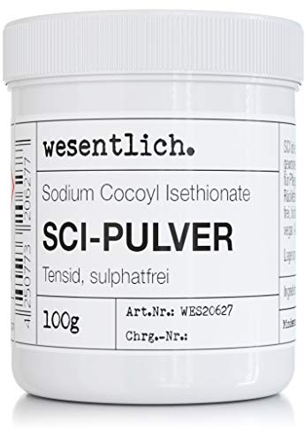 SCI - Sodium Cocoyl Isethionate 100g in wiederverschließbarer Drehverschlussdose von wesentlich.
