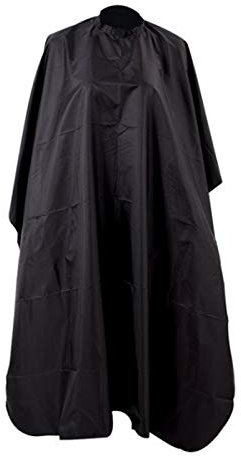 DHER Accessoires De Coiffure Peignoir De Coiffeur Professionnel Cape Bonnet De Coiffure Professionnel Ajustable Noir Femmes Hommes Enfants Cape De Coupe De Cheveux Taille Universelle Nettoyage Facile