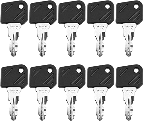 10pcs 802 Chiavi di Avvio di Accensione Compatibile con Linde Carrello Elevatore Macchine da Costruzione Trattore Spazzatrice Trattore Attrezzature Pesanti Accessori Sostituzione