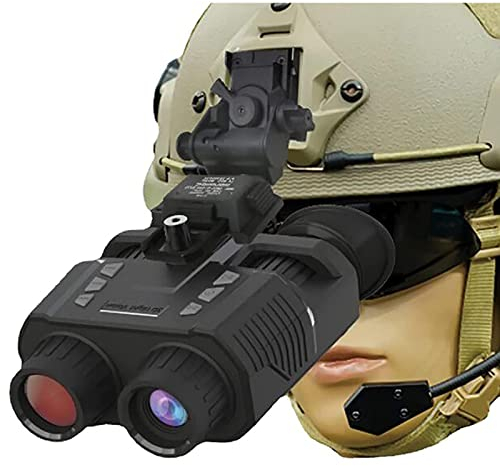 UGCER Helm-Nachtsichtbrille, 1080P-Nachtsichtfernglas, 300 m Reichweite, 3D-Stereo-Bildgebung, für die Jagd in 100% Dunkelheit