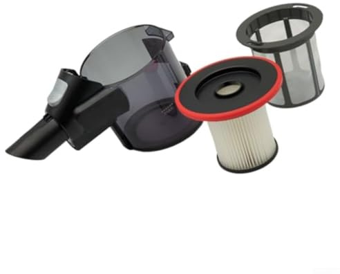 RiseNova Ersatz-Staubschale für Bosch Unlimited Serie 6 Staubsauger, Teil 12029996 Kit inkl. Hauptfilter, Faltenfilter und Vorfilter-Zubehör