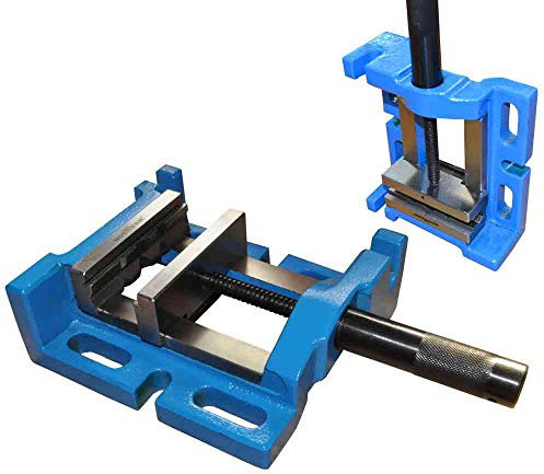 Rotwerk Maschinenschraubstock MSS100 VH, 100 mm Backenbreite, 100 mm max. Spannweite, 30 mm Backenhöhe, Blau