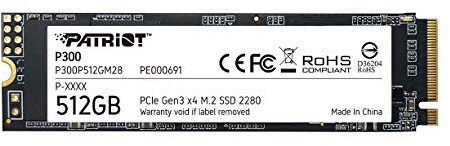 Patriot Memory P300 M.2 Pcie Gen 3 x4 512GB low-power consumption SSD - P300P512GM28