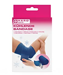 HARO Bandage rafraîchissant sportif 10 cm x 2,7 m – Soulagement immédiat des contusions et entorses, respirant, flexible, utilisable froid ou non, réutilisable.