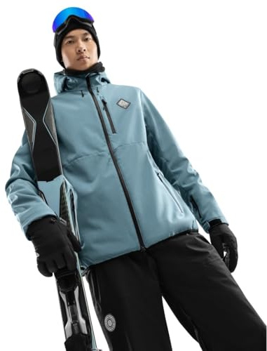 SIROKO - Veste Softshell de Ski W2 Beluga - M - Bleu acier