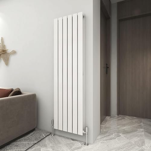 mcc direct Vertical Radiator Double Flat Panel 1600x408mm Designer Vertical Radiator(White)