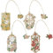 Snylcce Metal Flower Bookmarks Set of 4- Exquisite Golden Rose Page Markers for Souvenir, Ideal Gifts for Book Lovers, Teachers & Students, Perfect for Reading, Book Clubs & Special Occasions