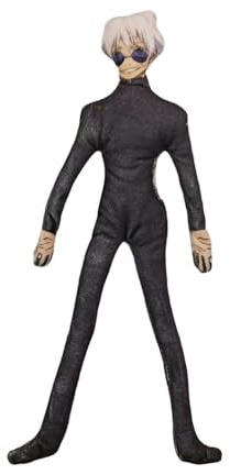 Jilijia Gojo Satoru Plüschfigur JJK Anime Lustiges Verdrehbares Kissen Weiches Gefülltes Überwurfkissen für Sofa Auto Dekoration Sammlerstücke Geschenke 38 cm