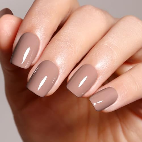 Firedeep Nude Gel Nail Polish 16ML Grey Brown UV/LED Soak Off Neutral Gel Polish Autumn Winter Nail Art Manicure 1Pcs