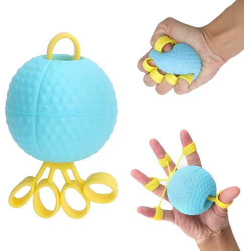 LOLANIUT Grip Strength Trainer Balle, Balle for Entraîneur de la Main pour la Force pour Renforcement des Doigts, pour la Maison, Le Travail, la Restauration de la