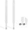 4G LTE Antena RP-SMA 10dBi Amplificador de señal WiFi Omnidireccional WLAN (LAN inalámbrica) para Router/Puntos de Acceso/Tarjetas WLAN - RP-SMA Connector (Blanco 2-Paquete)