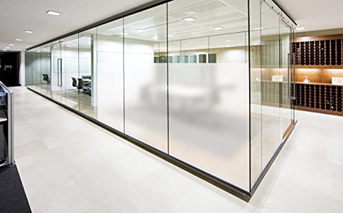 Bubble Free Frosted Window Film, Privacy & Solar Control Frost Glass Film Etched Vinyl (152cm, 2m)