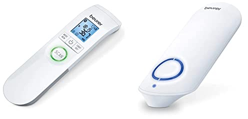 Beurer FT 95 Bluetooth, kontaktloses Infrarot-Fieberthermometer mit innovativer App-Vernetzung & BR 60 Insektenstichheiler, zur Behandlung von Insektenstichen- und bissen