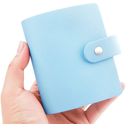 Mini album fotografico a 52 tasche per pellicole istantanee Fujifilm Instax Mini, Polaroid Snap, Z2300, fotocamere istantanee SocialMatic e stampante istantanea Zip (1, Blu)